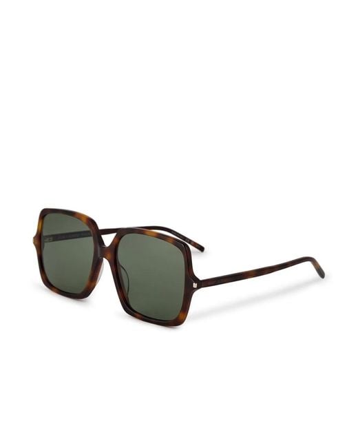 Saint Laurent Brown Sl591 Logo Sunglasses
