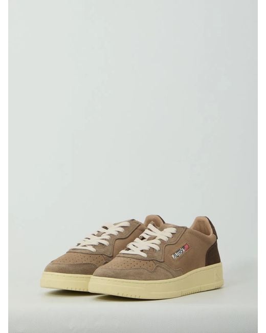 Autry Brown Medalist Low Sneakers for men