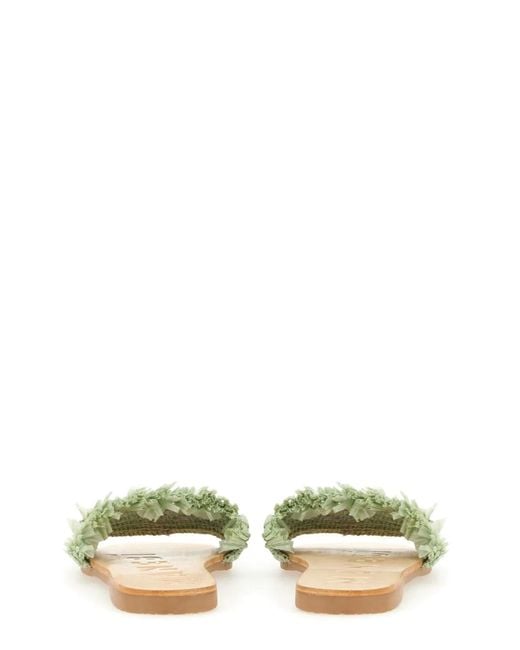 Manebí White Manebi Sandal With Logo