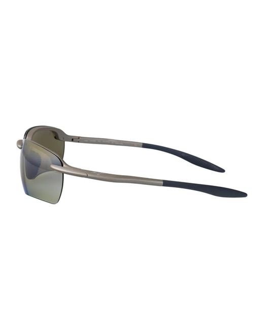 Maui Jim Blue Metal Matte Plastic Sunglasses