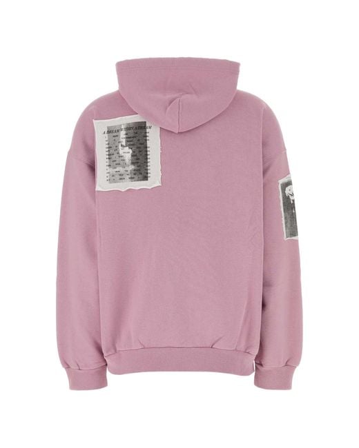 Balenciaga Pink Cotton Zip Up Hoodie