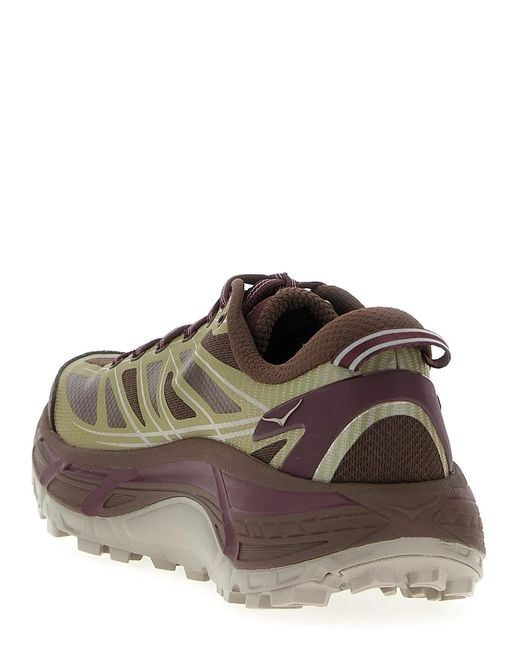 Hoka One One Green 'Mafate Speed 2' Sneakers