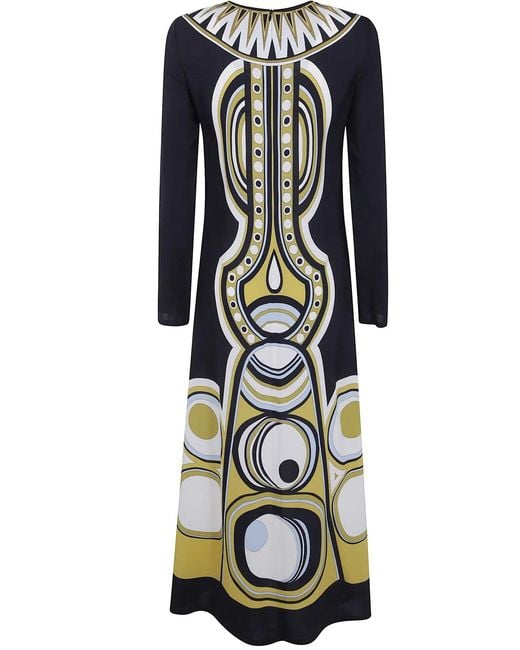 LaDoubleJ Multicolor Long Sleeve Swing Dress