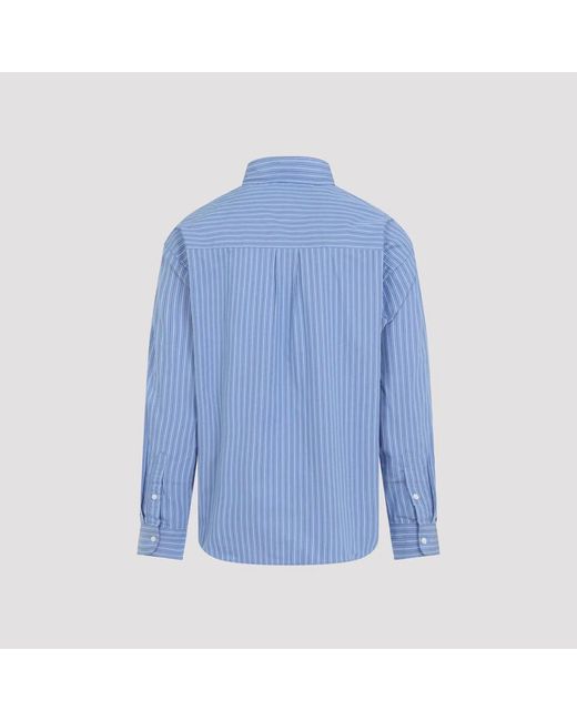 Carhartt Blue Keene Stripe Curacao L/ Keene Shirt for men