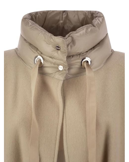 Herno Natural Poncho Resort