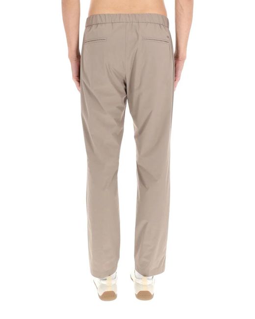 Herno Gray Pants With Logo for men