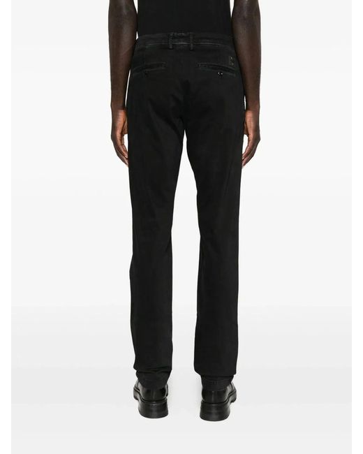 Jacob Cohen Black Cotton Elastane Pants for men