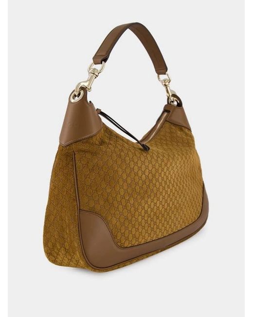 Gucci Brown Suede Medium B Shoulder Bag