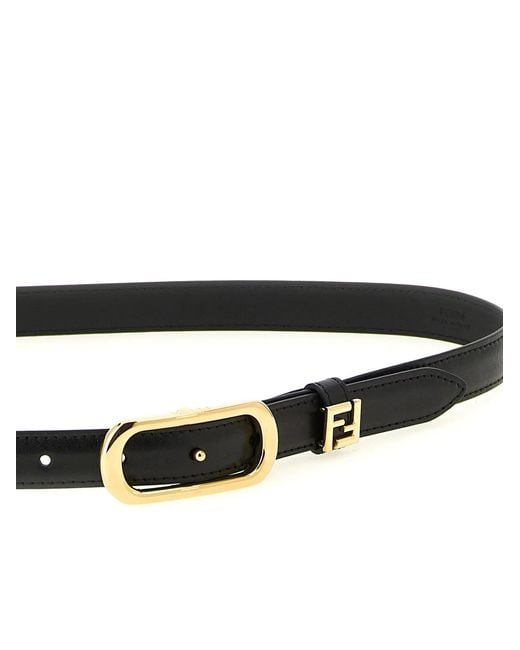 Fendi Black Ff Belt