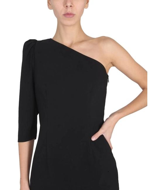 DSquared² Black One-Shoulder Dress