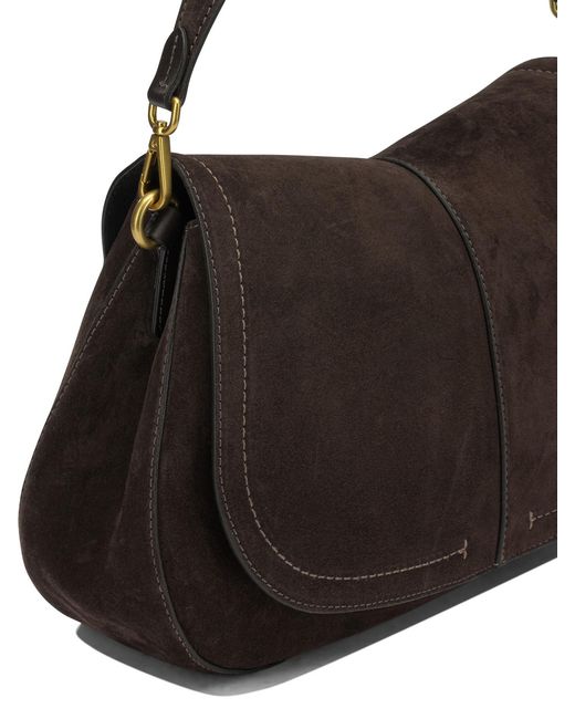 Gianni Chiarini Black Cow Leather Polyester Polyurethane Cotton Shoulder Bags