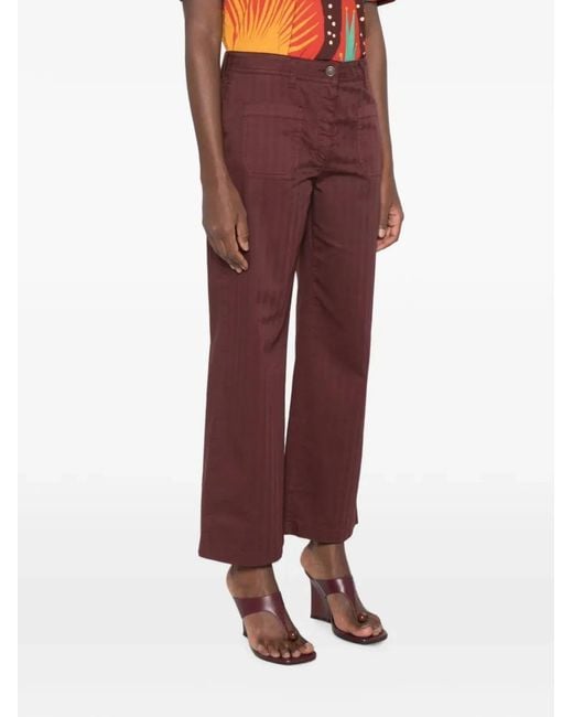 Etro Red Pantalon