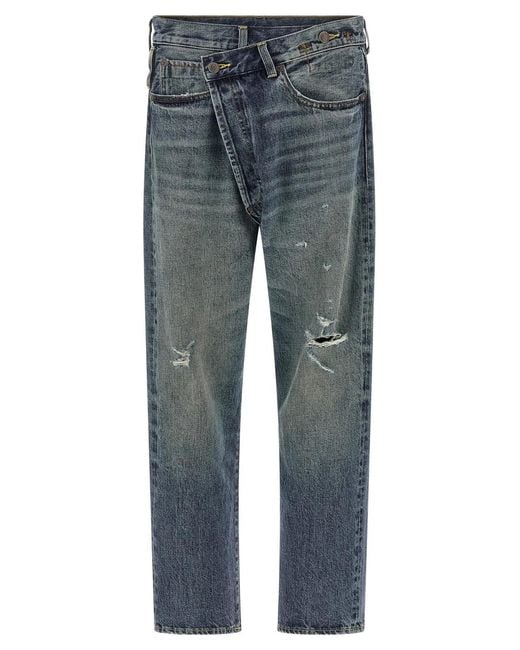 R13 Blue 'Crossover' Jeans