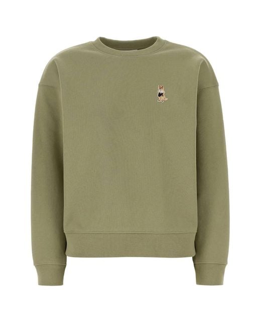 Maison Kitsuné Green Dressed Fox Comfort Sweatshirt
