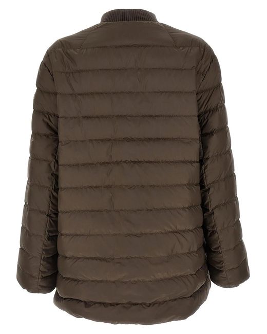 Rick Owens Brown Moncler + 'Flight Parka' Down Jacket for men