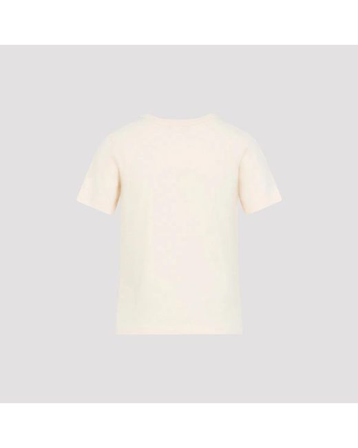 Chloé White Peach T-Shirt With Ananas Print