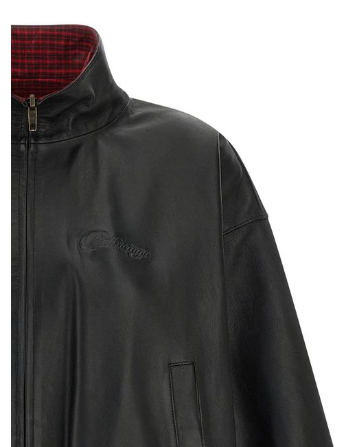 Balenciaga Black Reversible Leather Jacket