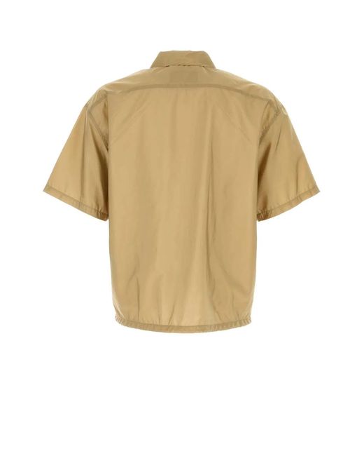 Prada Yellow Re-Nylon Shirt for men