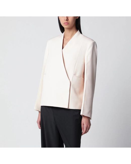 Jil Sander White Wool Blazer