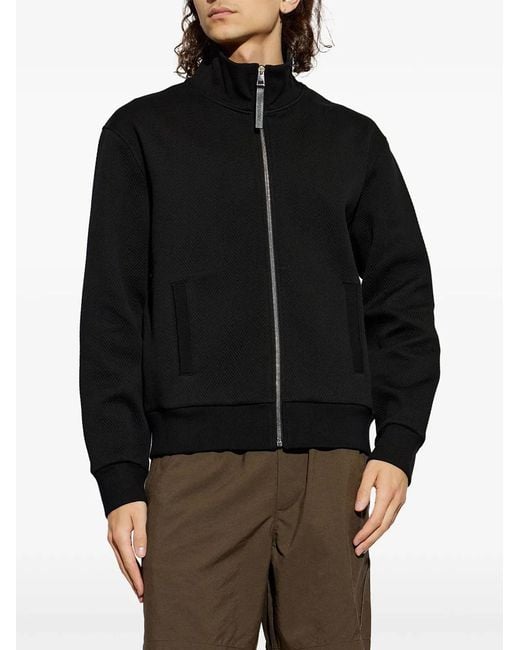 Givenchy Black Chevron And Jacquard Sweatshirt for men