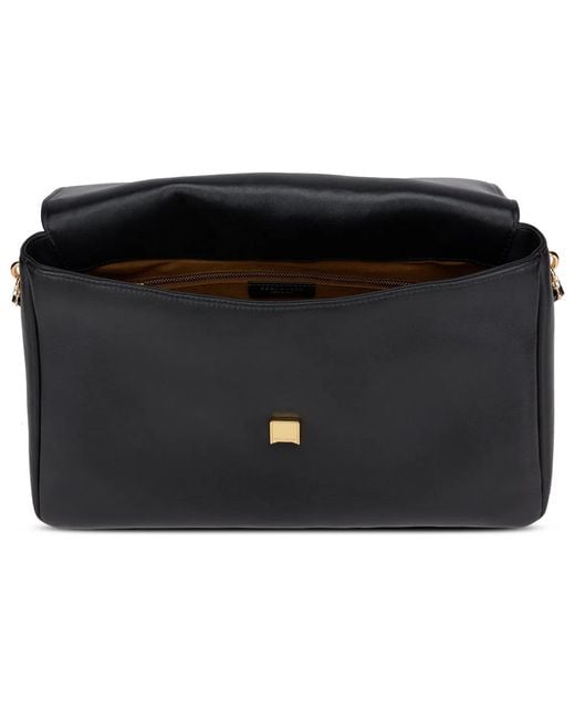 Tory Burch Black Charlie Large Leather Shoulder Bag
