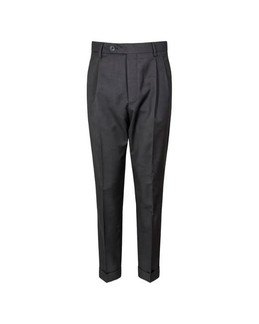 GTA Black Cotton Trousers for men