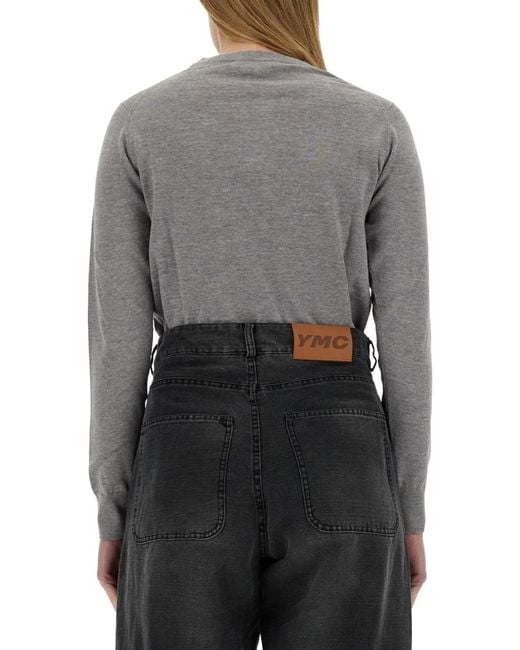 Maison Kitsuné Gray Maison Kitsuné "Baby Fox" Jersey