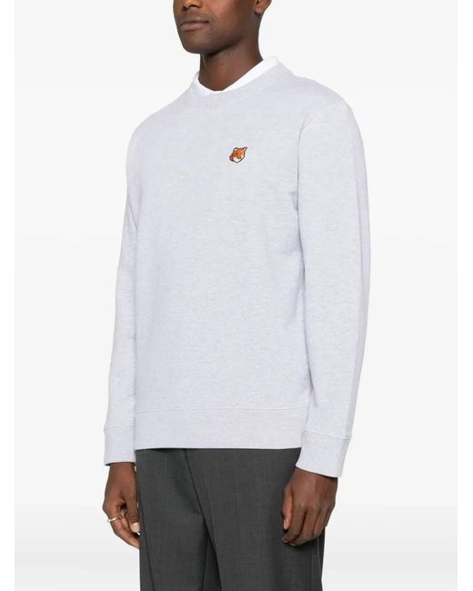 Maison Kitsuné White Maison Kitsuné Felpa Fox Head for men