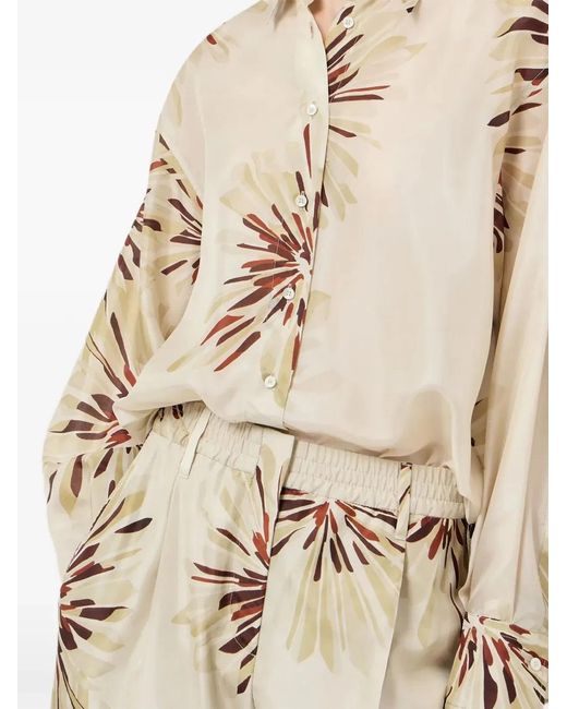Brunello Cucinelli Natural C004 Silk Shirt