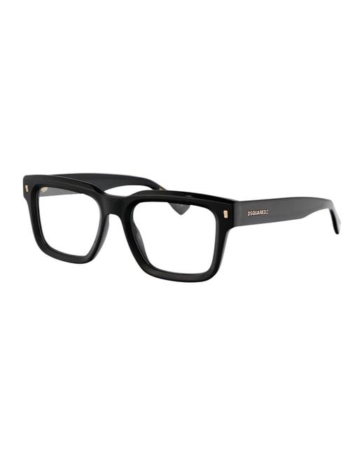 DSquared² Black Acetate Glasses for men