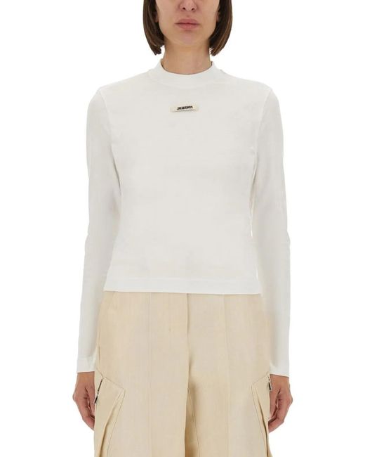 Jacquemus White The Gros Grain T-Shirt