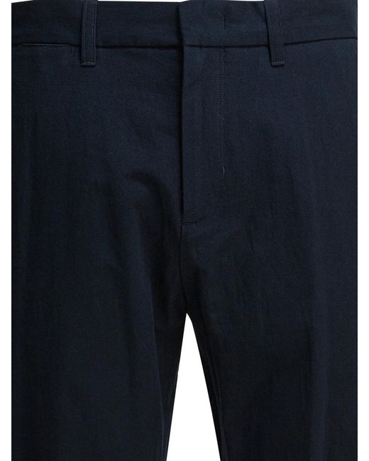 Vince Blue Elastane Trousers for men
