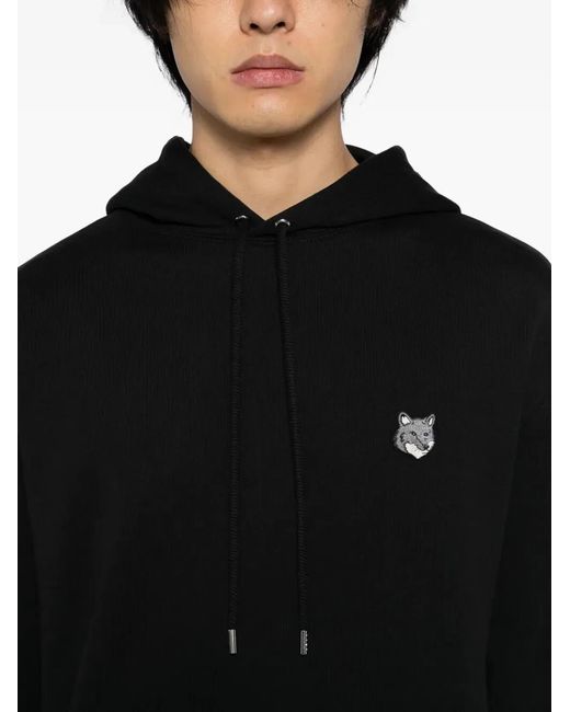 Maison Kitsuné Black Maison Kitsuné Cotton Sweater for men