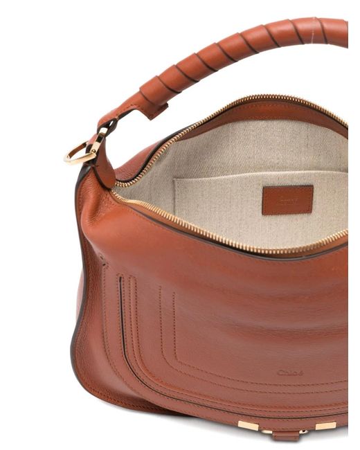 Chloé Brown Small Marcie Shoulder Bag