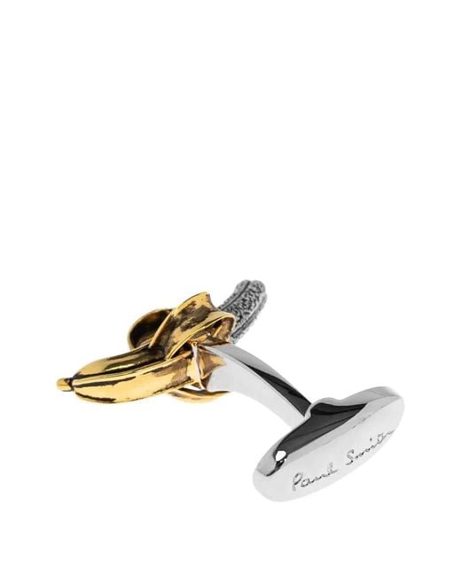 Paul Smith White Cufflink Banana for men