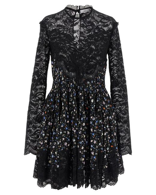 Rabanne Black Floral Lace Dress