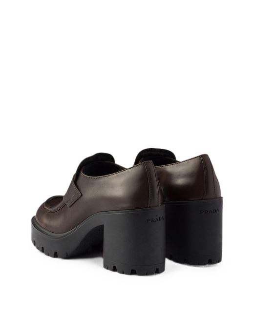 Prada Black Leather Loafers
