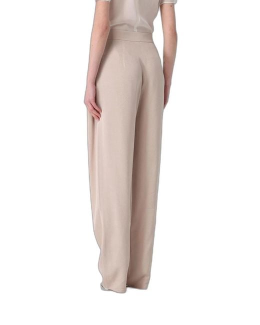 Emporio Armani Natural Straight-Leg Trousers