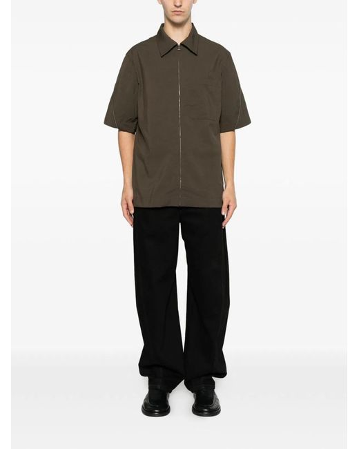 Givenchy Brown Recycled Polyester Shirt for men