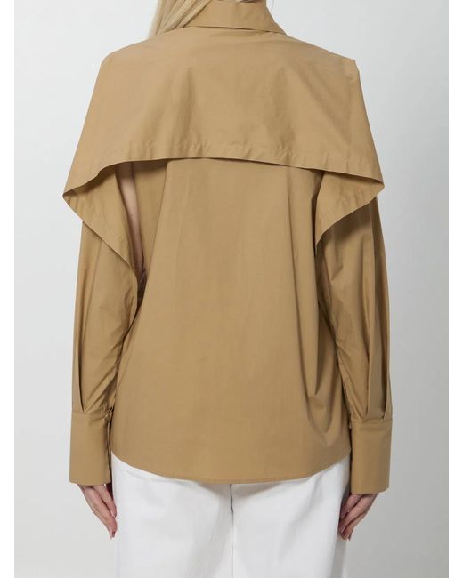FEDERICA TOSI Natural Open Sleeve Shirt