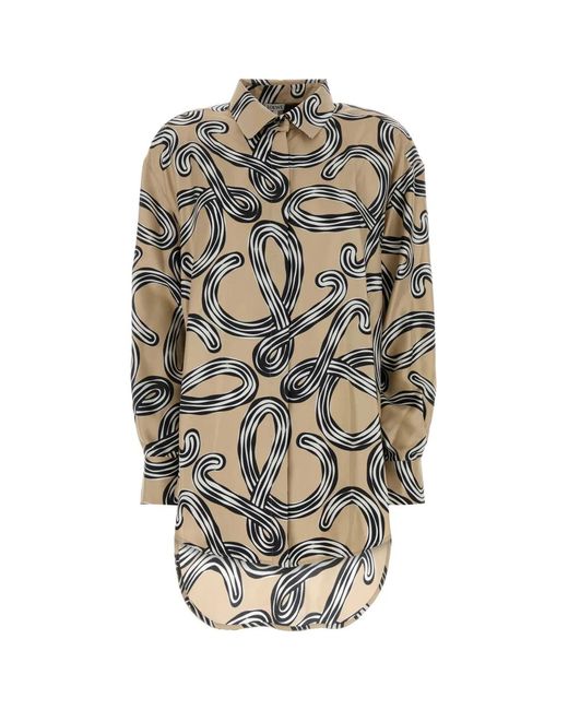 Loewe White Printed Silk Paula S Ibiza Shirt