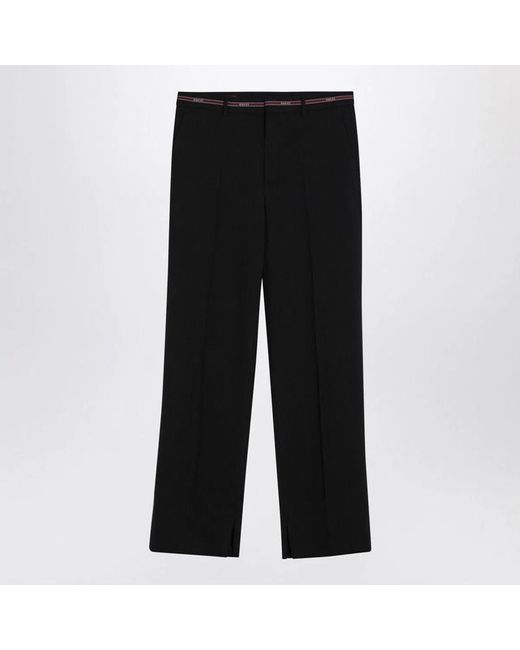 Gucci Black Pant Wool Selvedge W/Horn for men