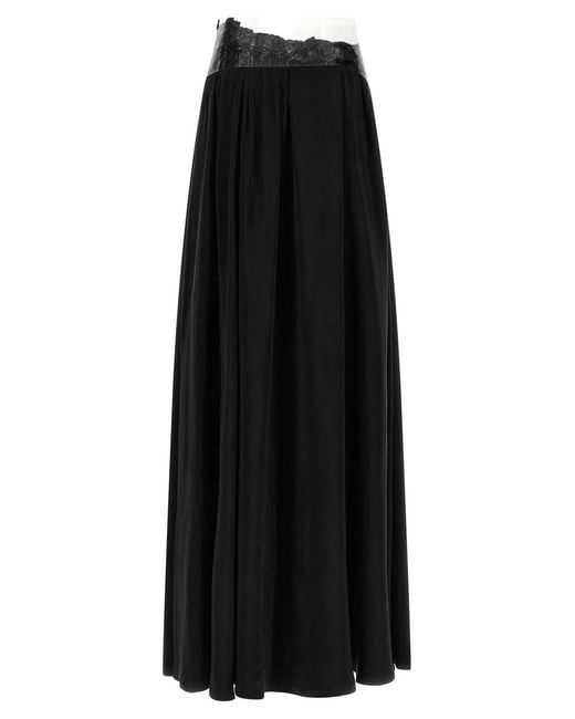 Maison Margiela Black 'Taped' Skirt