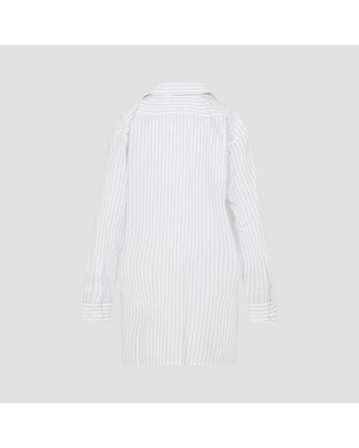 MM6 by Maison Margiela White Cotton Shirt