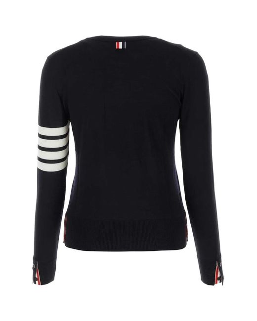 Thom Browne Black Relaxed Fit Pullover