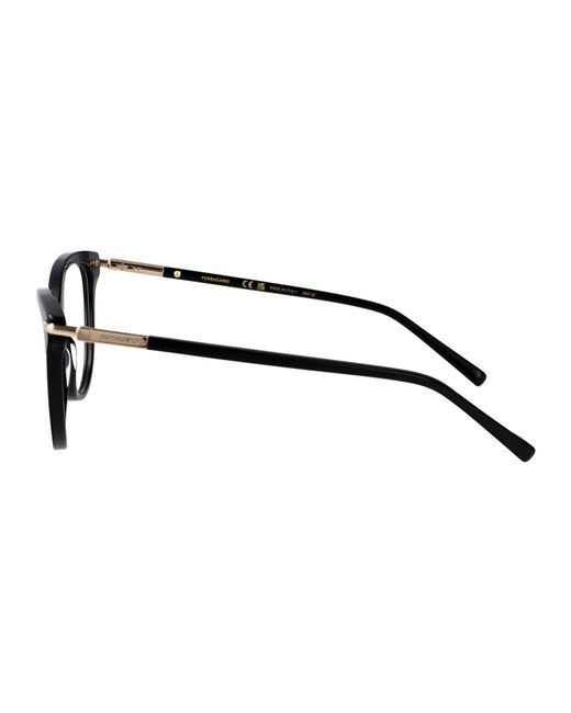 Ferragamo Black Acetate Glasses
