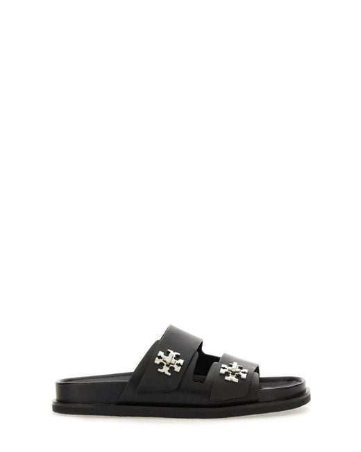 Tory Burch Black "T Lock" Sandal