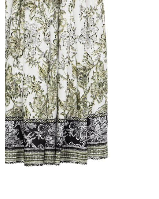 Fay White Viscose Skirt