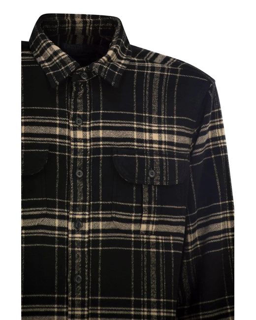 Polo Ralph Lauren Black Classic-Fit Flannel Tartan Shirt for men