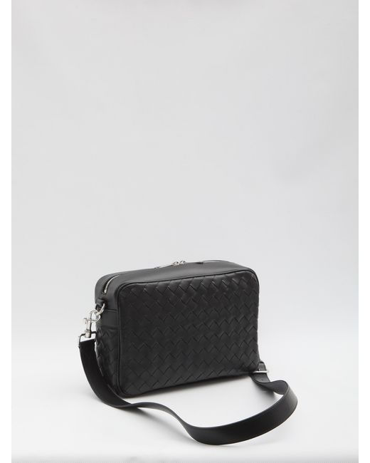 Bottega Veneta Black Intracciated Room Bag